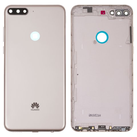 Panel trasero de carcasa puede usarse con Huawei Y7 Prime 2018 , dorada