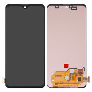 Pantalla LCD puede usarse con Samsung A515 Galaxy A51, negro, sin marco, High Copy, con borde ancho, OLED 