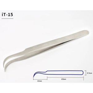 Pinzas para smd Mechanic IT 15, encorvado, 115 mm