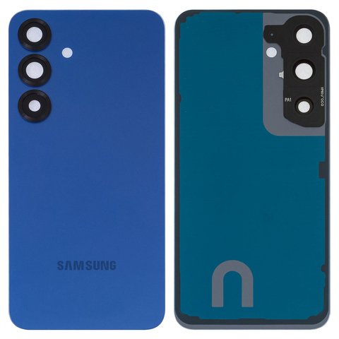 Panel trasero de carcasa puede usarse con Samsung S931 Galaxy S25, azul, con vidrio de cámara, con componentes, Original PRC , navy