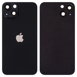 Panel trasero de carcasa puede usarse con iPhone 13, negra, con vidrio de cámara, small hole