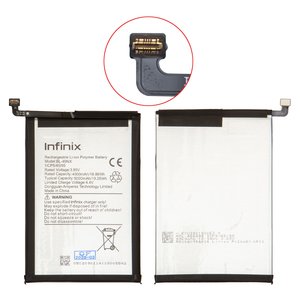 Batería BL 49NX puede usarse con Infinix Smart 10 X6725 , Smart 7 X6515 , Smart 8 X6525 , Smart 9 X6532 , Li Polymer, 3.85 V, 5000 mAh, Original PRC 