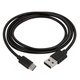 USB кабель, USB тип-C, USB тип-A, 120 см, чорний
