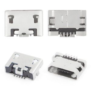 Конектор зарядки для мобільних телефонів, 5 pin, тип 5, micro USB тип B