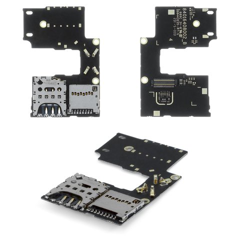 Конектор SIM карти для Motorola XT1540 Moto G3 3nd Gen , XT1541 Moto G3 3nd Gen , XT1548 Moto G3 3nd Gen , для однієї SIM карти, з шлейфом
