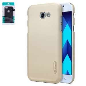 Чехол Nillkin Super Frosted Shield для Samsung A320 Galaxy A3 2017 , розовый, матовый, пластик, #6902048137288