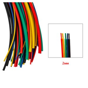 Термозбіжна трубка, 1 м, 2,0 мм, чорна