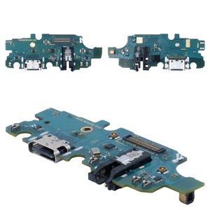 Шлейф для Samsung A146 Galaxy A14 5G, A146B Galaxy A14 5G, M146B Galaxy M14, коннектора наушников, коннектора зарядки, с микрофоном, с компонентами, Original PRC , плата зарядки