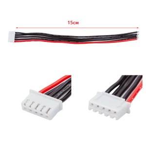 Балансувальний кабель 4S, для акумуляторів, 15 см, JST XH, 22AWG