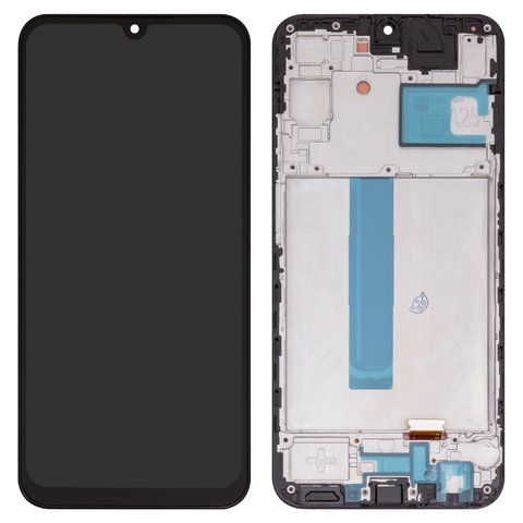 Дисплей для Samsung A256 Galaxy A25, черный, с рамкой, Сopy, TFT 