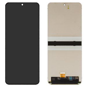 Дисплей для Samsung F741 Galaxy Z Flip6, чорний, Оригінал переклеєне скло 