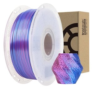 Филамент для 3D принтера INSLOGIC PLA Silk Fuchsia Blue, 1 кг