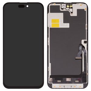 Дисплей для iPhone 14 Pro Max, черный, с рамкой, AAA, TFT , ZY, LTPS HD+