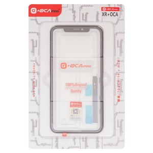 Сенсорний екран G+OCA PRO для iPhone XR, з ОСА плівкою, чорний