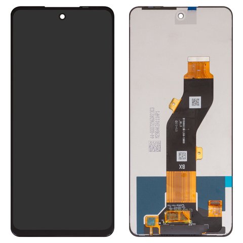 Дисплей для Tecno Pop 8, Spark 20 KJ5 , Spark 20C BG7 , Spark Go 2024  BG6 ; Infinix Hot 40i X6528B , Smart 8 X6525 , черный, без рамки, Оригинал переклеено стекло , BV066G3M L0A XM00