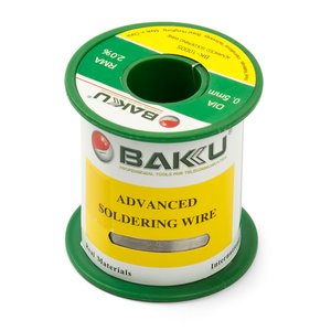Припой BAKU BK-10005, Sn 97% ,Ag 0.3%, Cu 0.7%, Flux 2%, 0.5 мм, 100 г Припой BAKU BK-10005, Sn 97% ,Ag 0.3%, Cu 0.7%, Flux 2%, 0.5 мм, 100 г