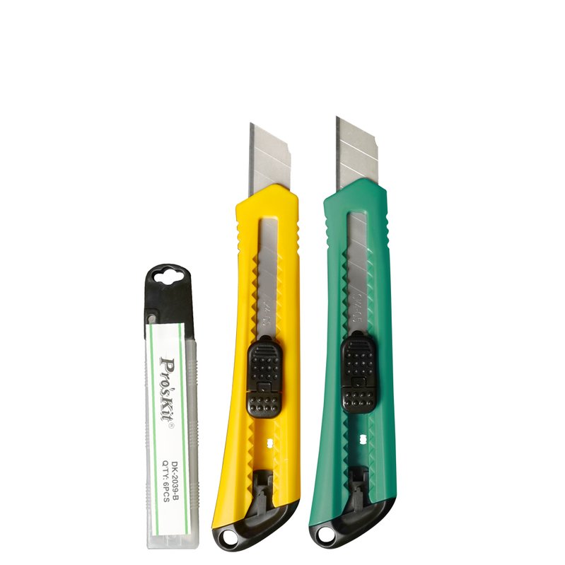 Набір з двох канцелярських ножів та запасних лез Pro'sKit PD-523 Зображення 1