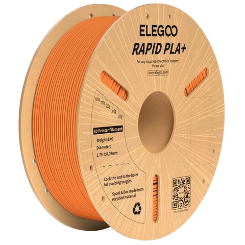 Филамент ELEGOO RAPID PLA+, оранжевый orange , 1 кг