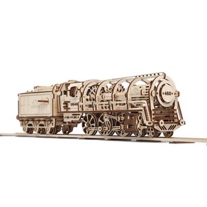 Механический 3D-пазл UGEARS Локомотив с тендером Механический 3D-пазл UGEARS Локомотив с тендером